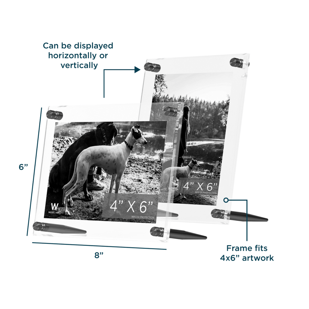 Acrylic Bevel Tabletop Float Frames - Liza Pruitt