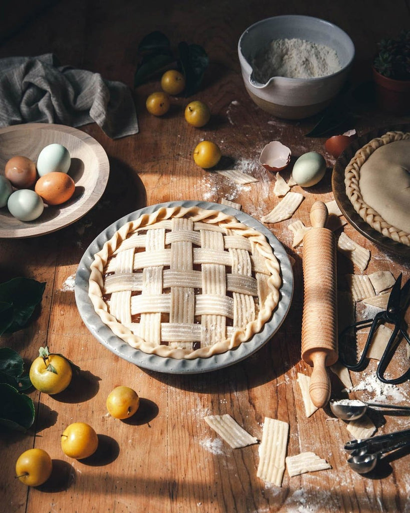 Agrarian Pie Dish - Stone - Liza Pruitt