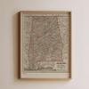 Alabama Vintage Map - Liza Pruitt