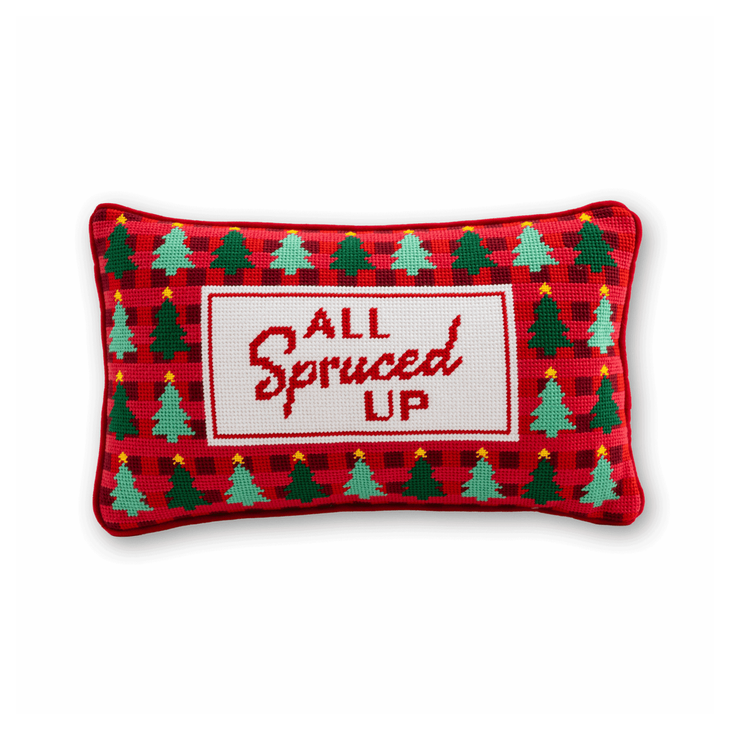 All Spruced Up Needlepoint Pillow - Liza Pruitt