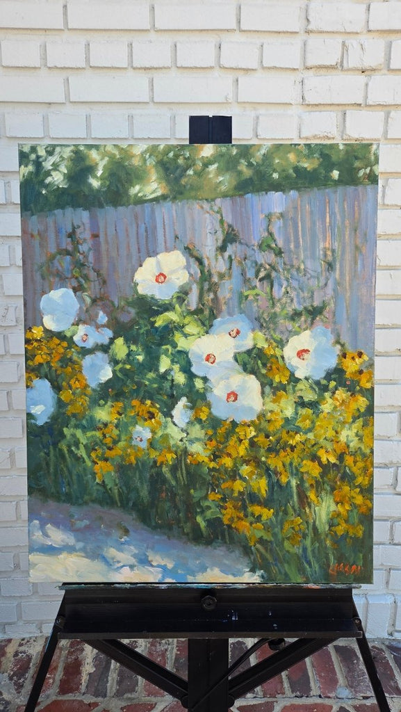 Alleyway Flowers | 30" h x 24" w - Liza Pruitt