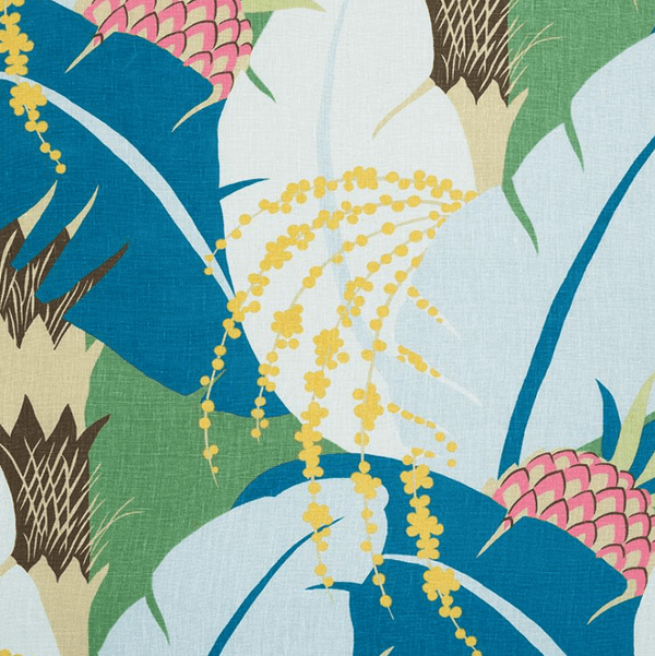 Ananas in Peacock by Schumacher Bolster - Liza Pruitt