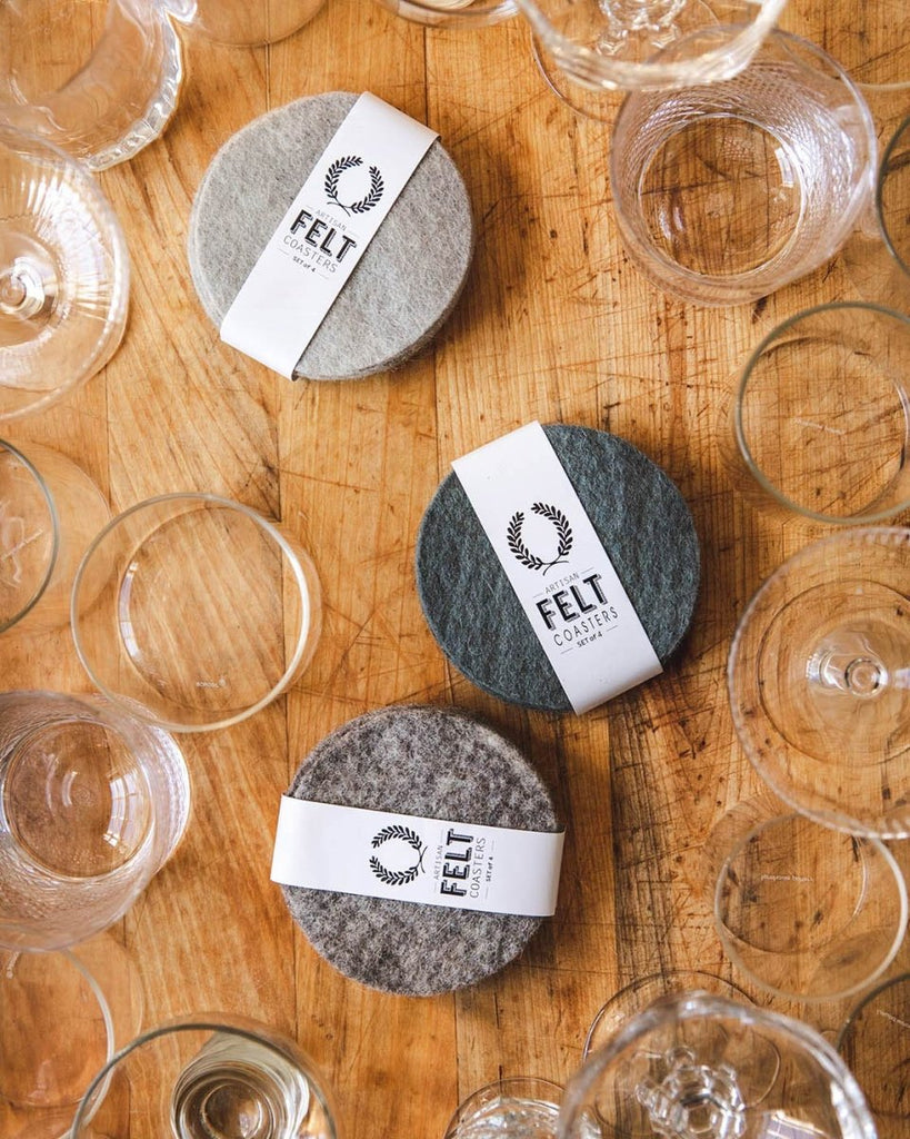 Artisan Felt Coasters - Set of 4 - Liza Pruitt