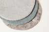 Artisan Felt Pot Pads - Set of 3 - Blues & Greys - Liza Pruitt