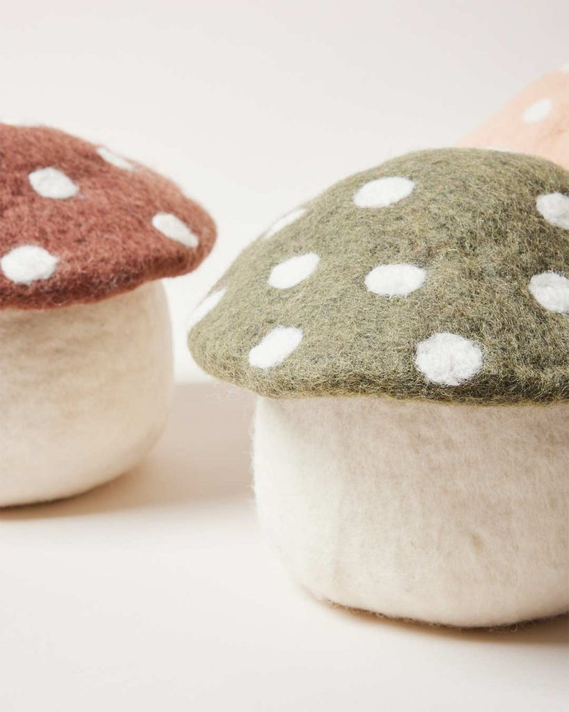 Artisan Felted Mushroom Doorstop - Liza Pruitt