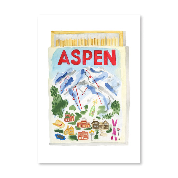 Aspen Matchbook Art Print - Liza Pruitt