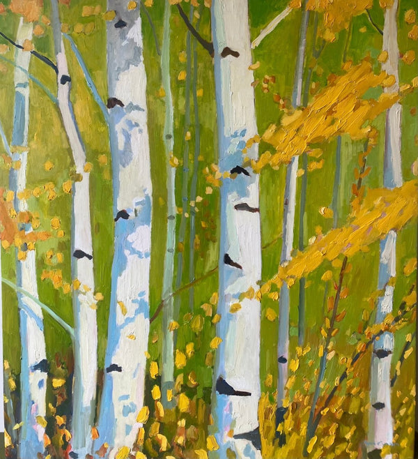 Aspen Shadows | 40" h x 36" w - Liza Pruitt