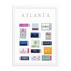 Atlanta Framed Matchbox Print - Liza Pruitt