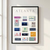 Atlanta Framed Matchbox Print - Liza Pruitt