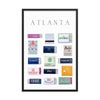 Atlanta Framed Matchbox Print - Liza Pruitt