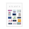 Atlanta Framed Matchbox Print - Liza Pruitt