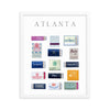 Atlanta Framed Matchbox Print - Liza Pruitt