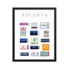 Atlanta Framed Matchbox Print - Liza Pruitt