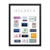 Atlanta Framed Matchbox Print - Liza Pruitt
