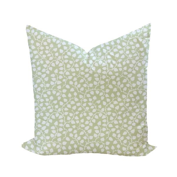 Audrey Pillow Cover in Celadon Reverse - Liza Pruitt
