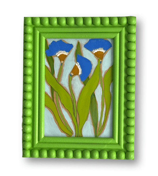 Azul in Three | 9" x 7.5" | Framed - Liza Pruitt