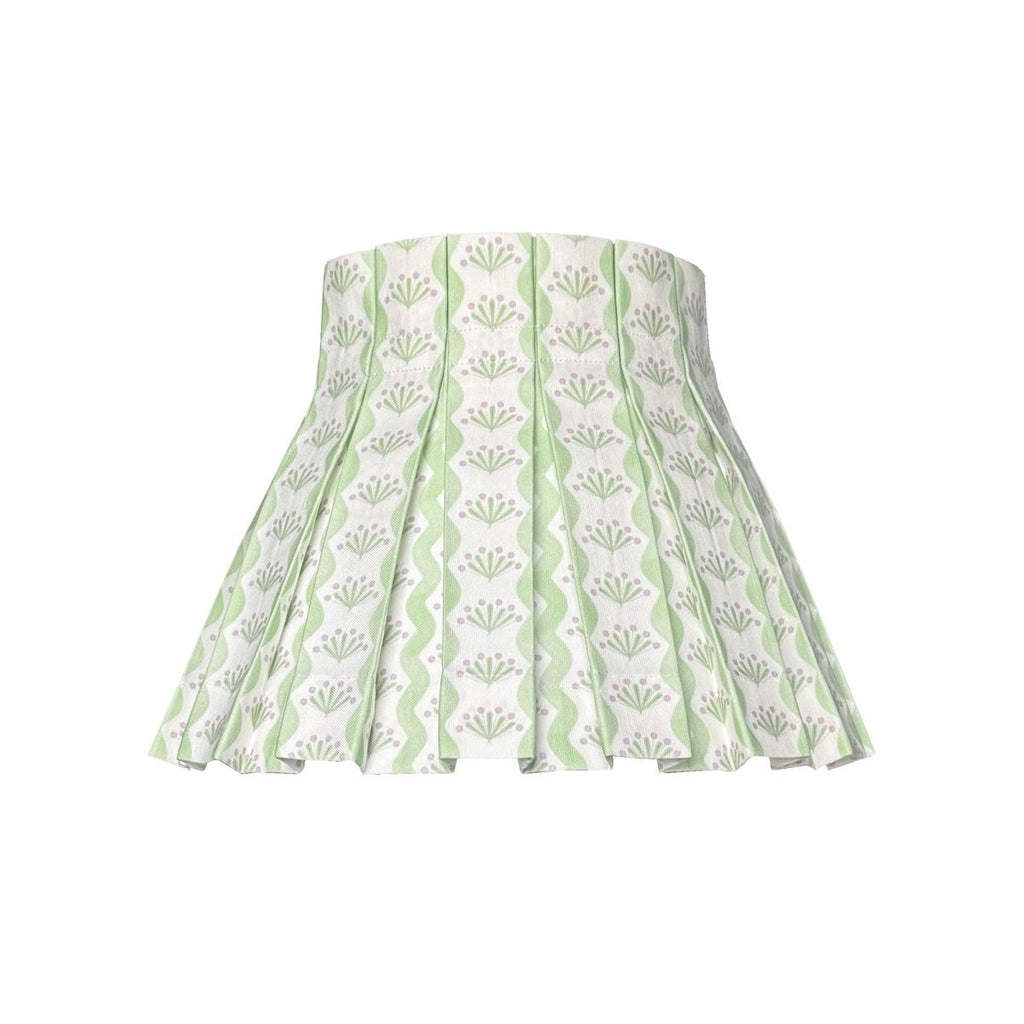 BABY RIVIERA CLASSIC BOX PLEAT LAMPSHADE | GREEN - Liza Pruitt