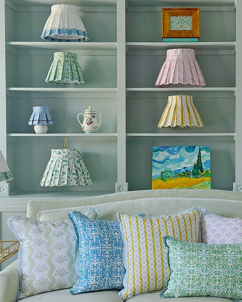 BABY RIVIERA CLASSIC BOX PLEAT LAMPSHADE | YELLOW - Liza Pruitt