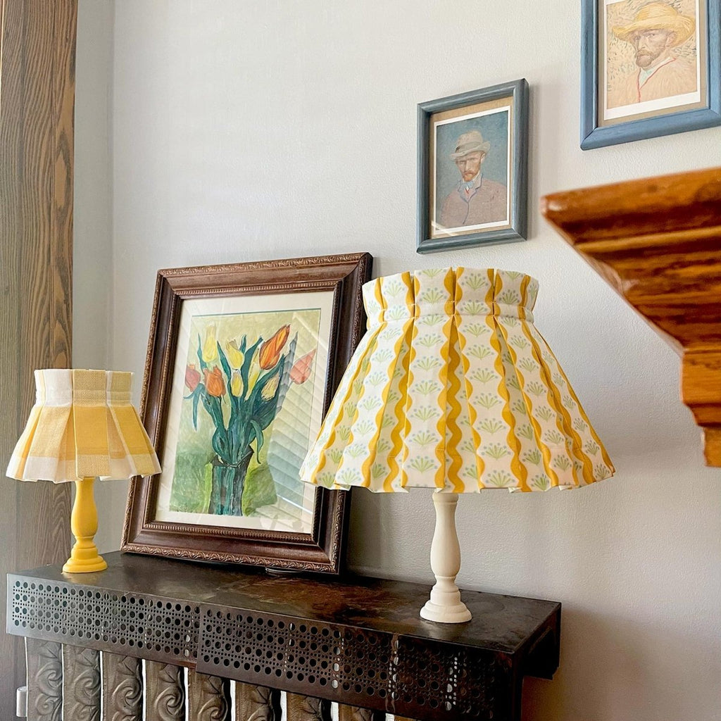 BABY RIVIERA CLASSIC BOX PLEAT LAMPSHADE | YELLOW - Liza Pruitt