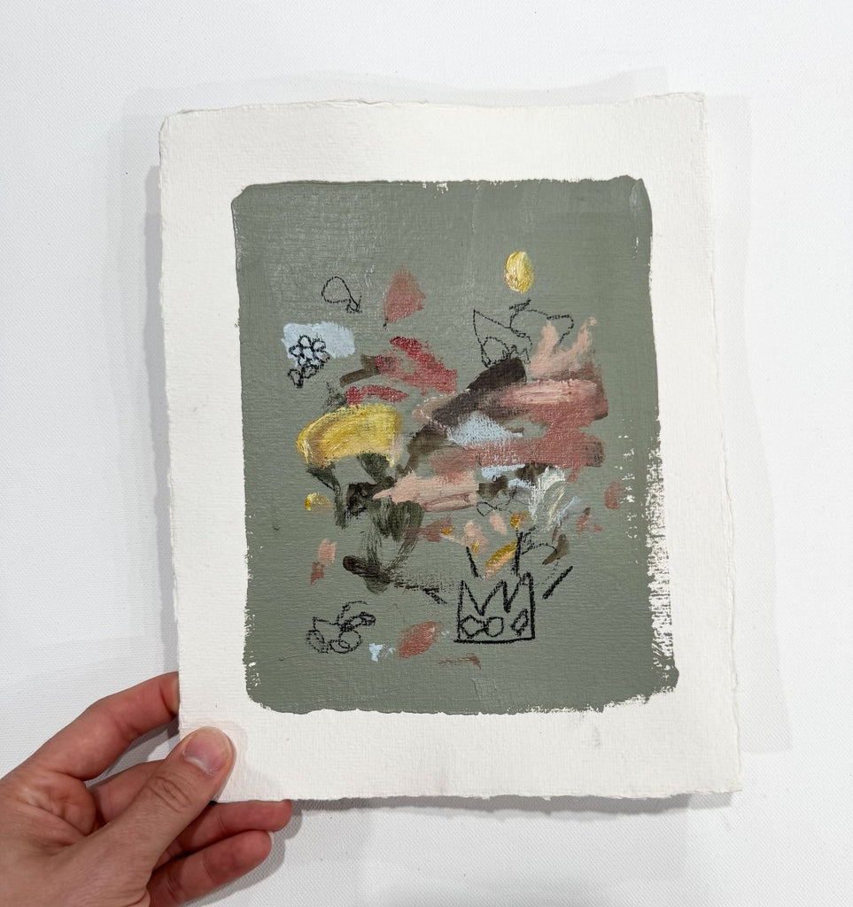 Baby Wolf 11 | 10" h x 8" w - Liza Pruitt