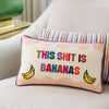 Bananas Needlepoint Pillow - Liza Pruitt