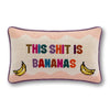 Bananas Needlepoint Pillow - Liza Pruitt