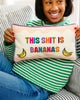 Bananas Needlepoint Pillow - Liza Pruitt