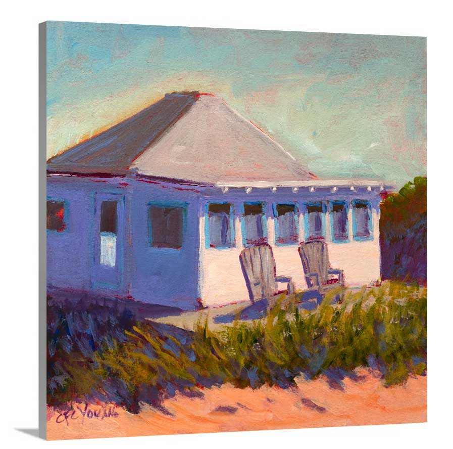 Beachside Bungalow - Open Edition Canvas Print - Liza Pruitt