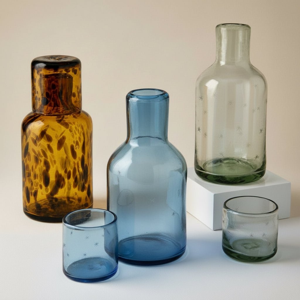 Bedside Water Carafe (Brown Tortoise) - Liza Pruitt