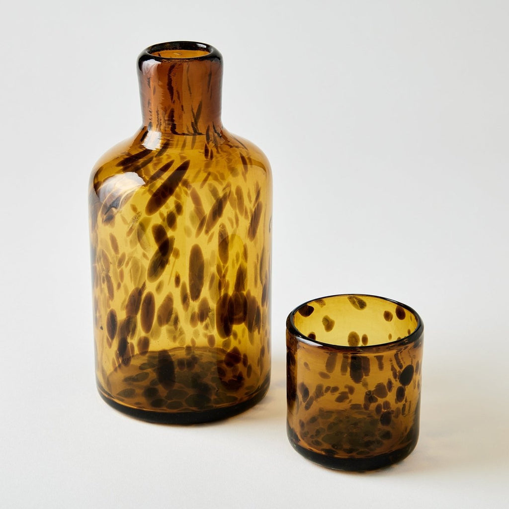 Bedside Water Carafe (Brown Tortoise) - Liza Pruitt