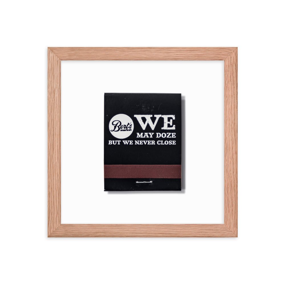 Berts Framed Print - Liza Pruitt