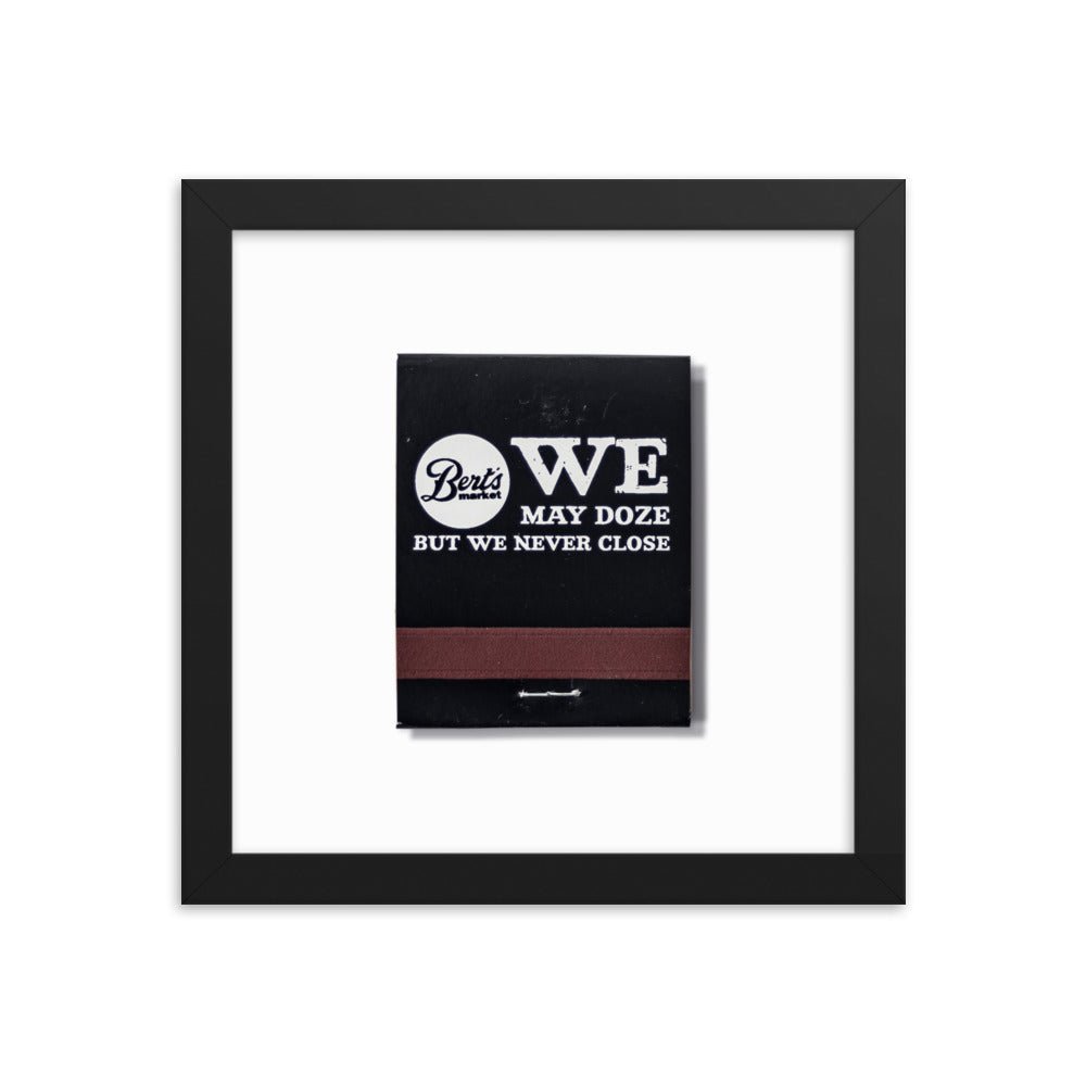 Berts Framed Print - Liza Pruitt