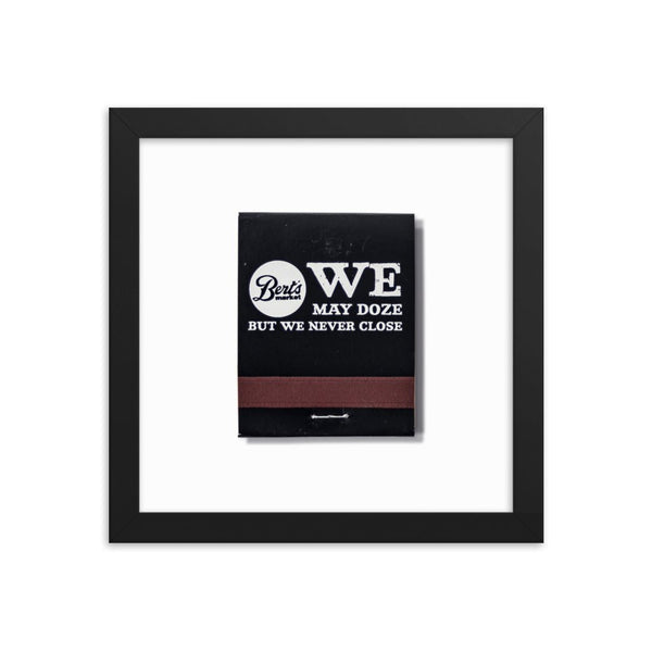 Berts Framed Print - Liza Pruitt