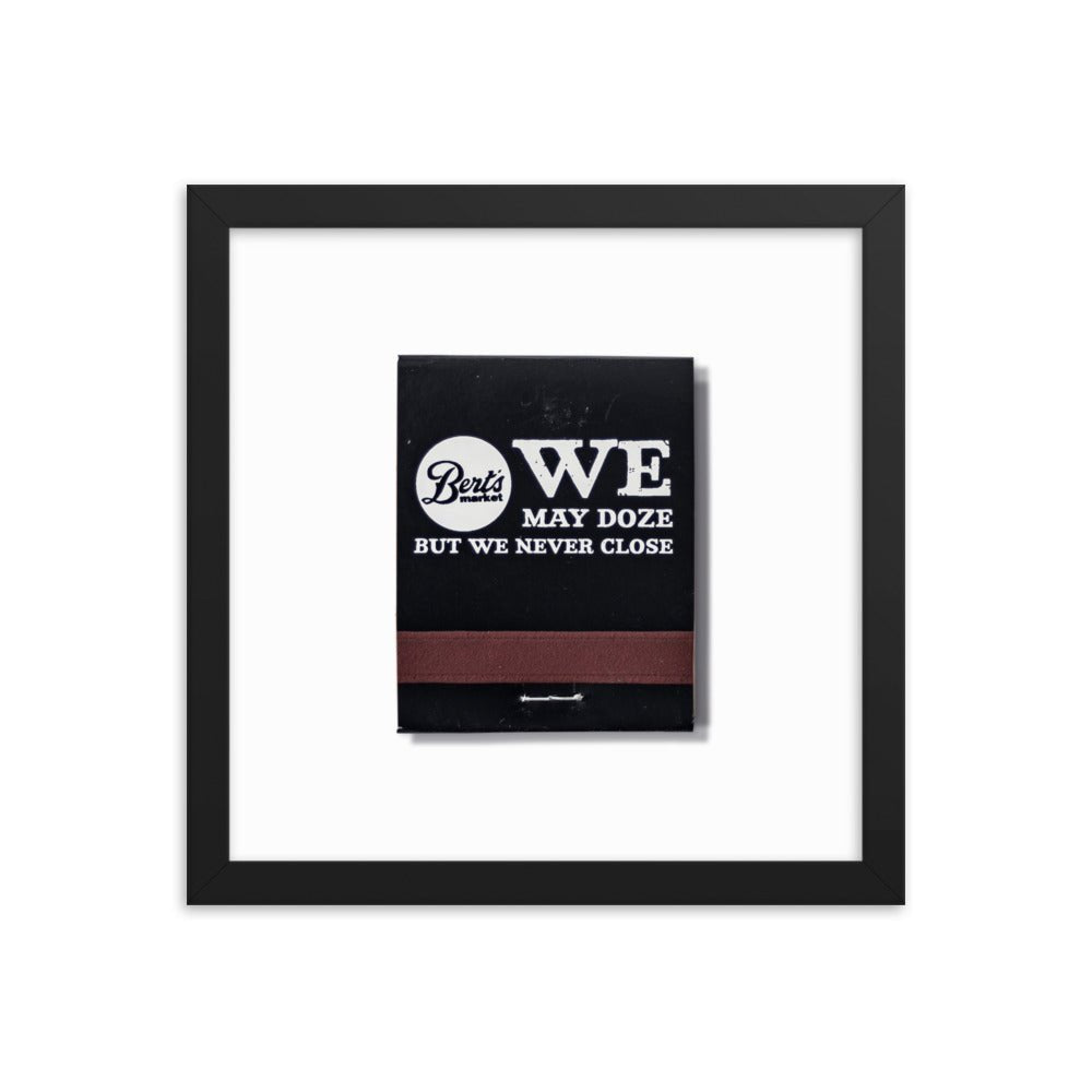 Berts Framed Print - Liza Pruitt