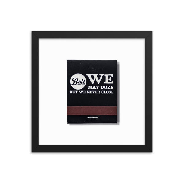 Berts Framed Print - Liza Pruitt