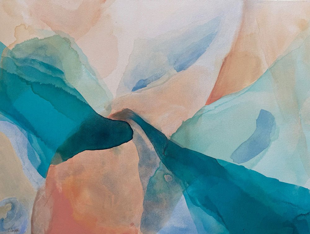 Birth of the Sea | 30" h x 40” w | Framed - Liza Pruitt