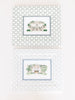 Block Printed Picture Frame - Croix Blue - 5x7 - Liza Pruitt