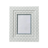 Block Printed Picture Frame - Croix Blue - 5x7 - Liza Pruitt