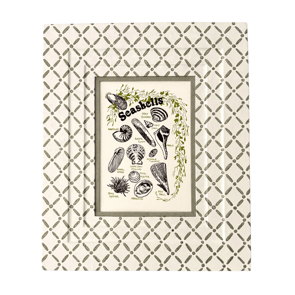 Block Printed Picture Frame – Croix Green - 5x7 - Liza Pruitt