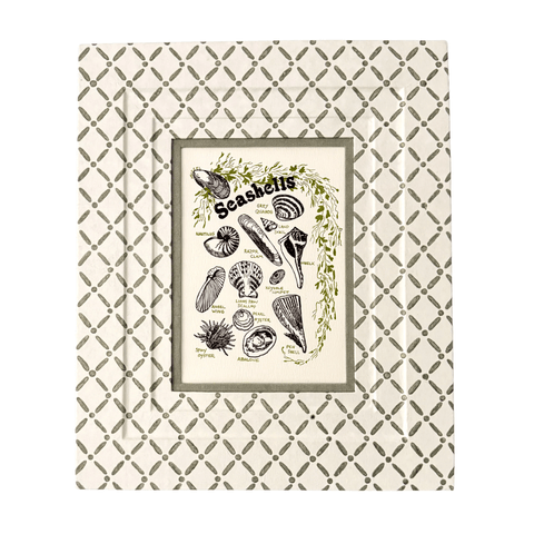 Block Printed Picture Frame – Croix Green - 5x7 - Liza Pruitt