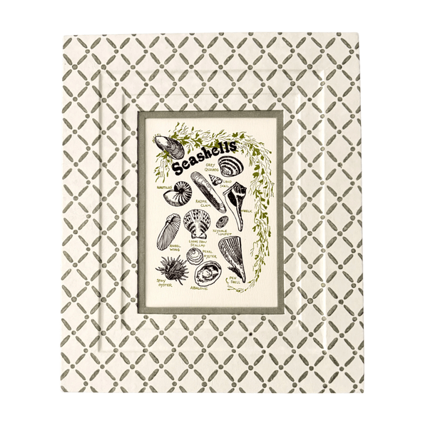 Block Printed Picture Frame – Croix Green - 5x7 - Liza Pruitt