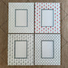 Block Printed Picture Frame in Croix Green - Liza Pruitt