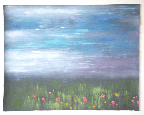 Blooms in the Tall Grass | 30.5" h x 39.5" w - Liza Pruitt