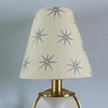 Blue and Beige Sconce Shade in Star - Liza Pruitt
