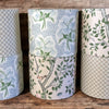 Blue and Green Lampshade in Emma Stripe - Liza Pruitt