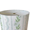 Blue and Green Lampshade in Emma Stripe - Liza Pruitt