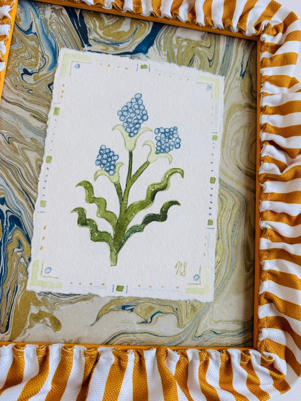 Blue Bells | 12" h x 14" w | Framed - Liza Pruitt