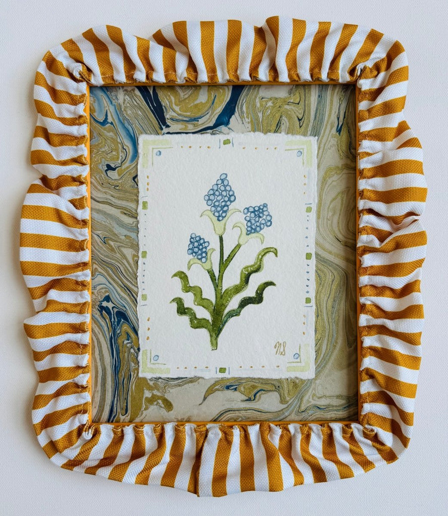 Blue Bells | 12" h x 14" w | Framed - Liza Pruitt