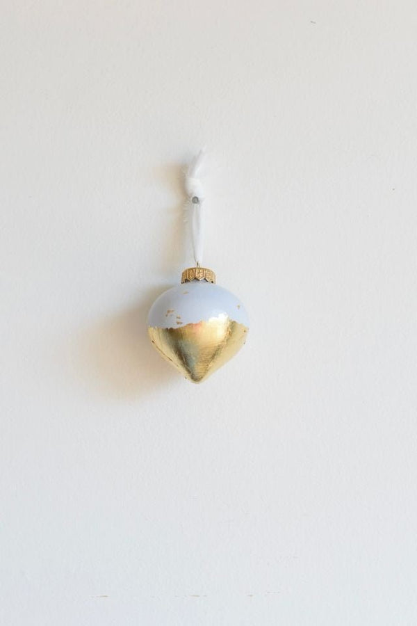 Blue Christmas Drop Ornament | 3.5" h - Liza Pruitt