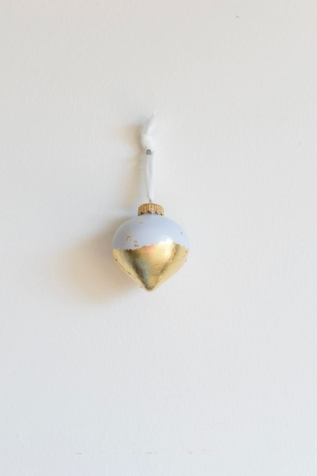 Blue Christmas Drop Ornament | 3.5" h - Liza Pruitt